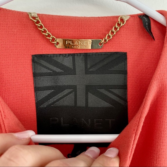 Planet London Orange Straight Transitional Coat - Picture 4 of 10